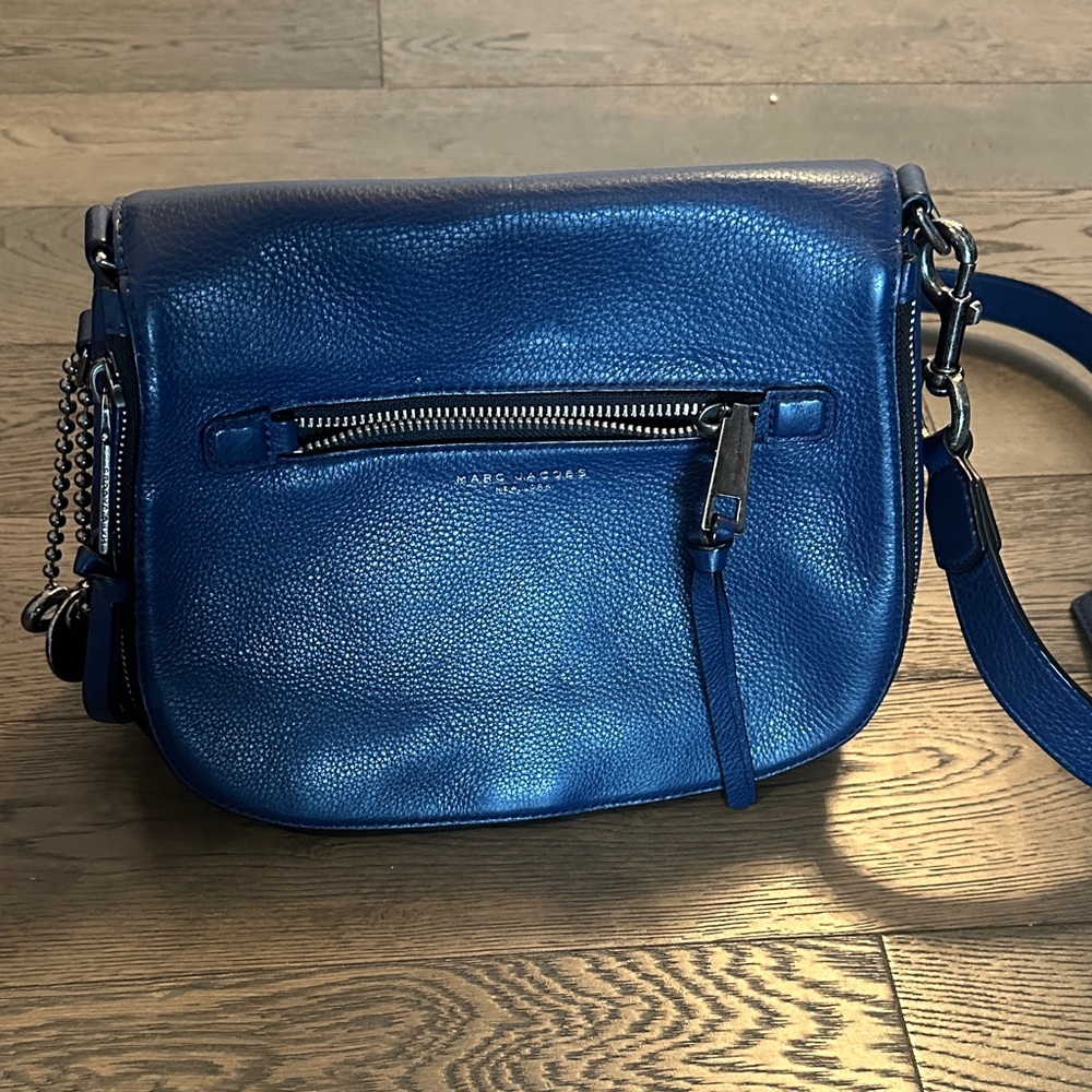 Marc Jacobs Shimmering Blue Crossbody Bag